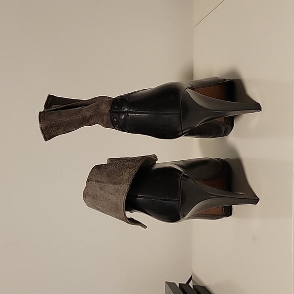 Booties. Franco Cuadra. Size 7. Black and gray. Leather and suede - Picture 3 of 4